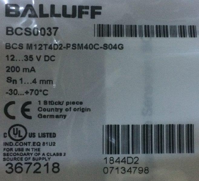 Balluff-BCS M12 T4D2-PSM40C -S04G