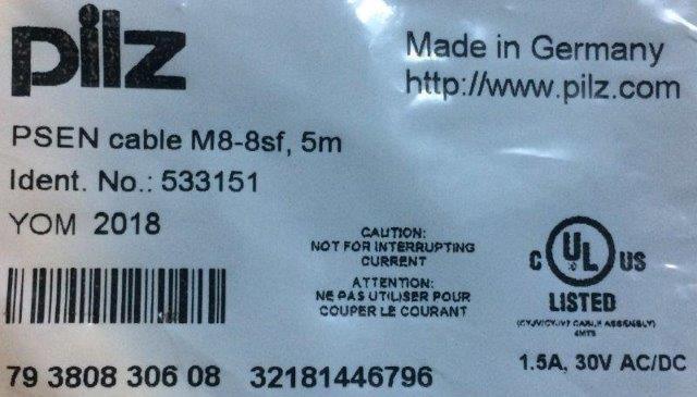 Pilz-533151-PSEN M8-8SF 5M