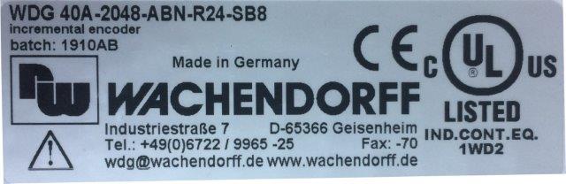 Wachendorff Prozesstechnik -WASHENDORFF-WDG 40A-2048-ABN-R24-SB8