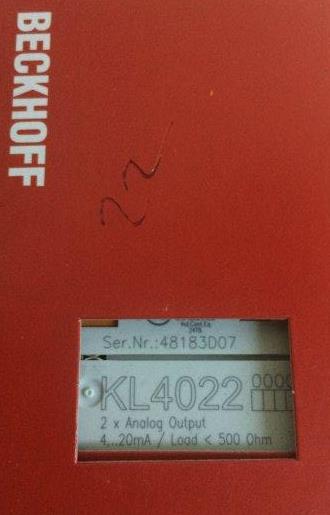 Beckhoff -KL4022
