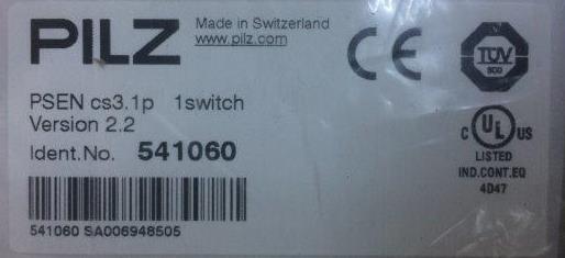 Pilz-541060-PSEN cs3.1p 1 swıtch