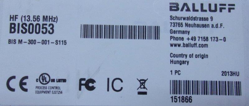 Balluff-BALLUF BIS M-300-001-S115