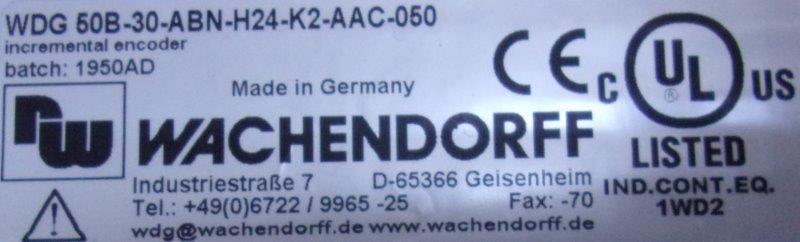 Wachendorff Prozesstechnik -WASHENDORFF-WDG 50B-30-ABN-H24-K2-AAC-050