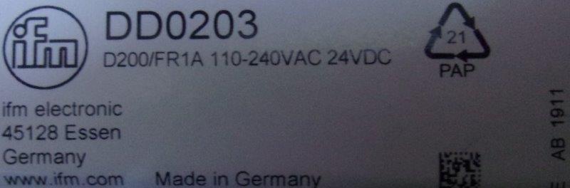 IFM-DD 0203