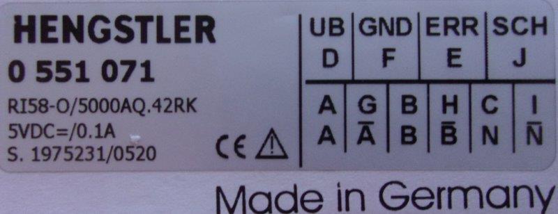 Hengstler  -055071 RI58-O5000
